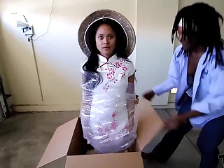 "Asian Teen Sex Doll Robot 2" 青少年性玩偶 Tiny 18yo Filipina teen asian sex doll robot girlfriend unboxed by Shimmy Cash for short time stop interracial time freeze fuck ft Violet Rae Part 2